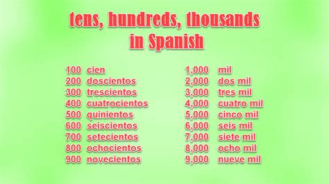 hundreds in spanish|how do you say 100 in spanish.